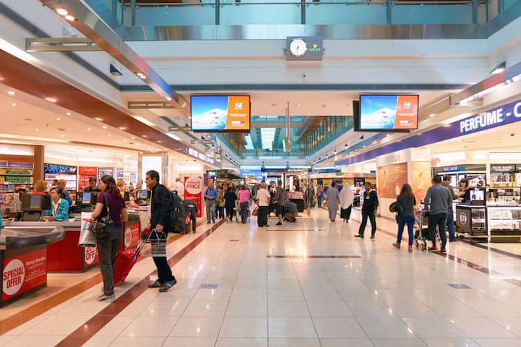 I negozi all'aeroporto di Dubai