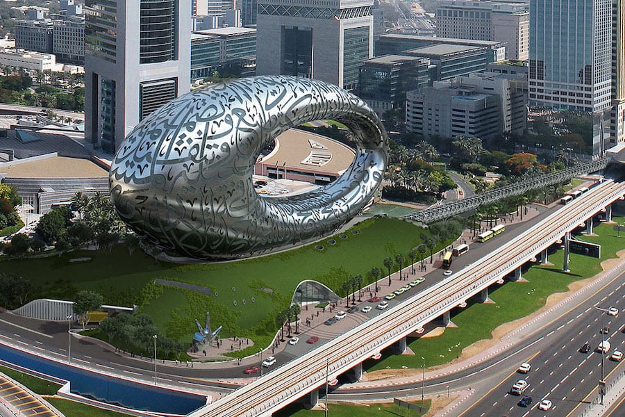 Museo del futuro di Dubai e la bellissima struttura